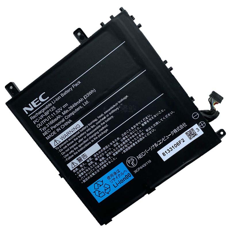 Original 3166mAh 33Wh 3-Zellen NEC 3ICP4/3/110 Akku