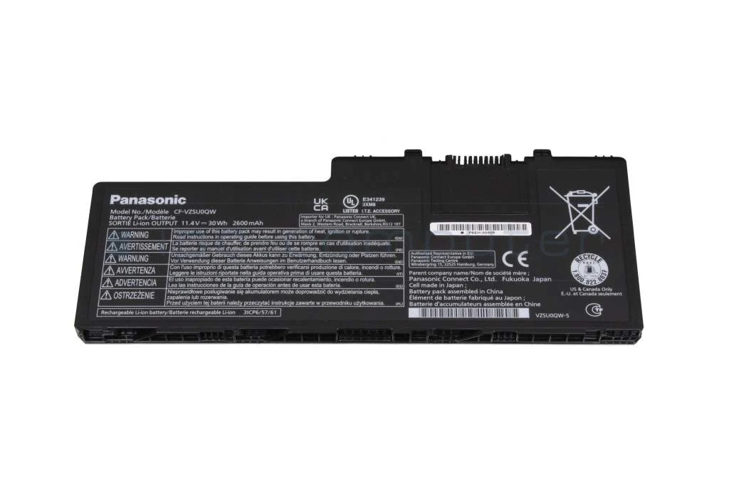 Original 2600mAh 30Wh Panasonic Toughbook CF-20E5108TG Akku