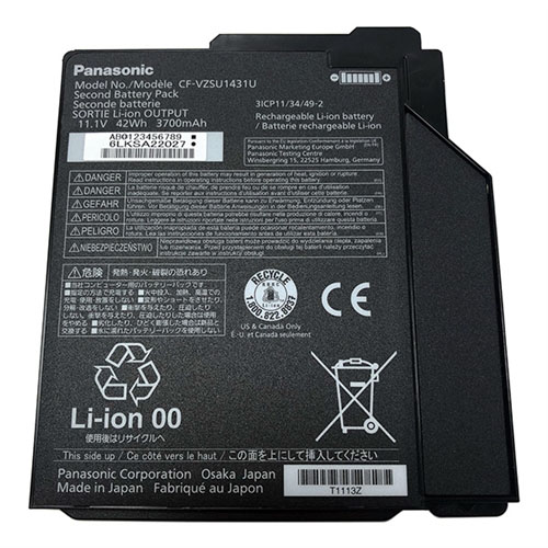 Original 3900mAh 42Wh 3-Zellen Panasonic Toughbook CF52 Akku