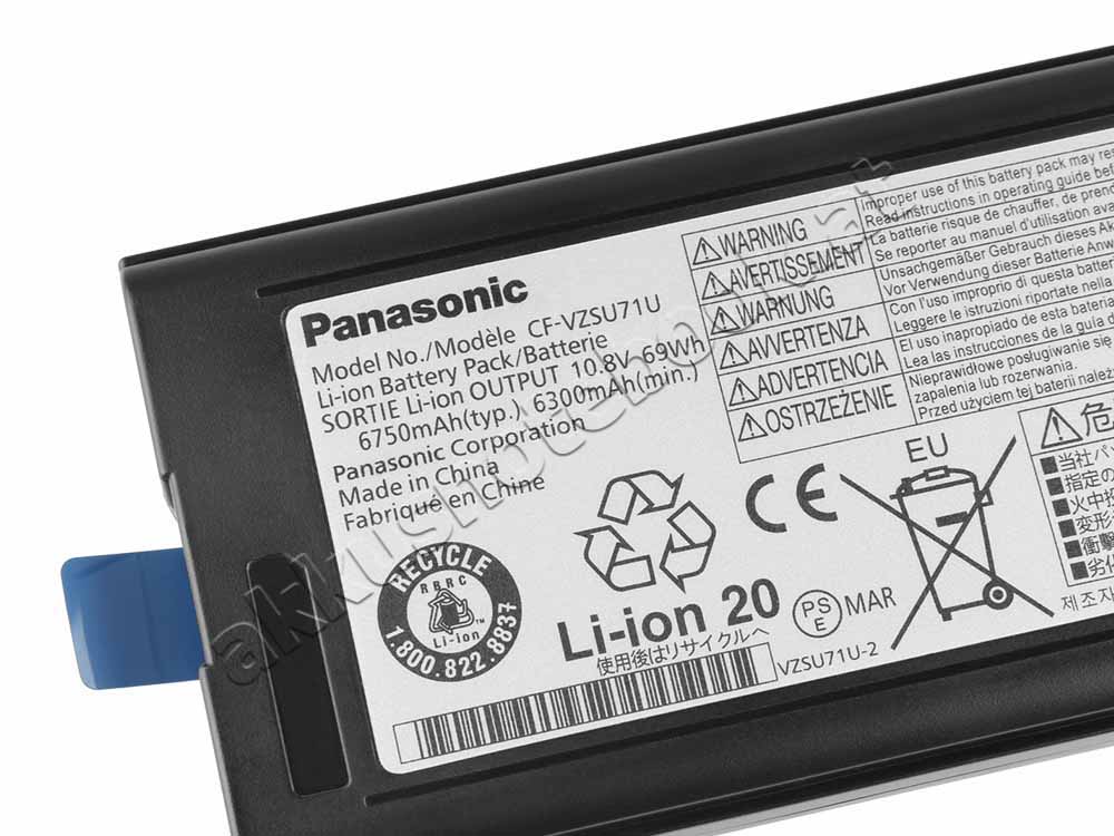 Original 4200mAh 46Wh 6-Zellen Panasonic CF-52PFNBVFT Akku