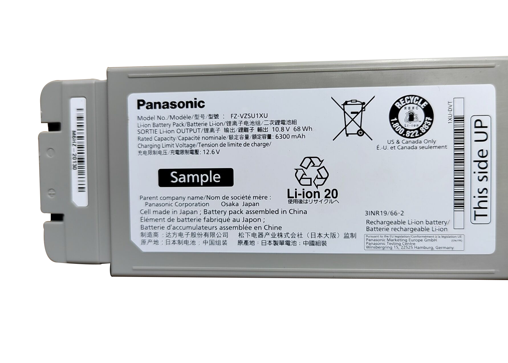 Original 6300mAh 68Wh Panasonic FZ-40ABAACAJ Akku