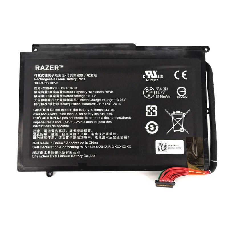 Original 6160mAh 70Wh Akku Razer Blade Pro 17 RZ09-03148W02-R3W1