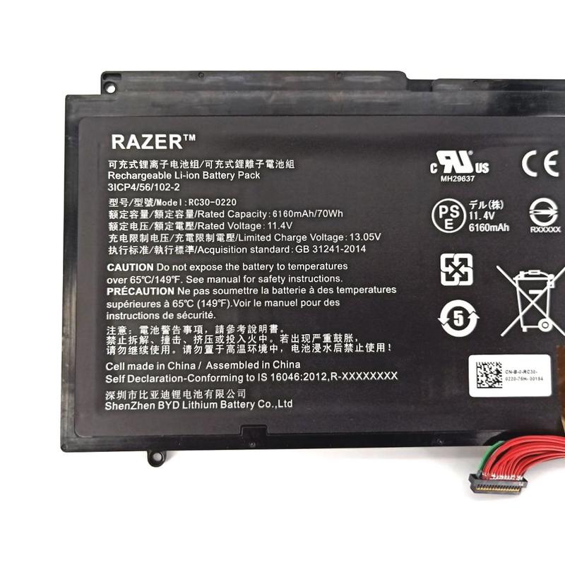 Original 6160mAh 70Wh Akku für Razer Blade Pro 17 RZ09-03148