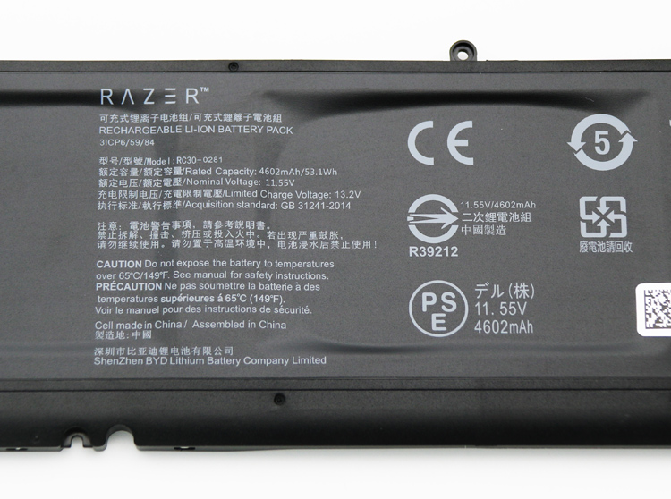 Original 4602mAh 53.1Wh Akku Razer Blade Stealth 13 RZ09-03102E02-R3U1