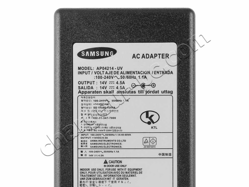 14V 4.5A 63W Samsung AD-6314N BN44-00399B Notebook Netzteil