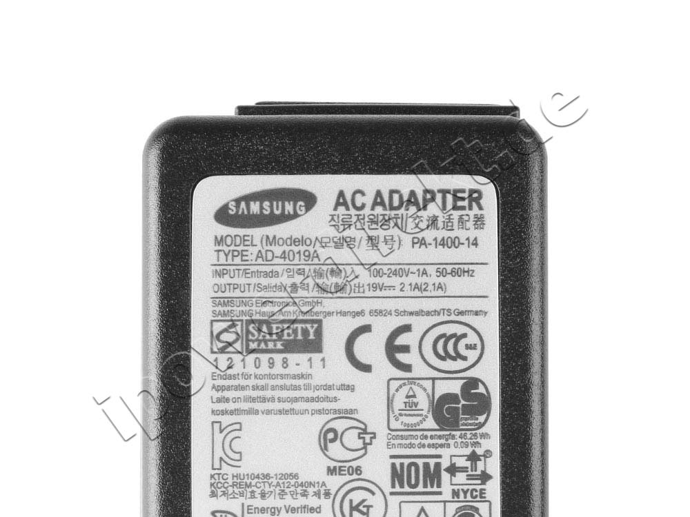 19V 2.1A 40W Samsung BA4400313A Netzteil Ladegerät