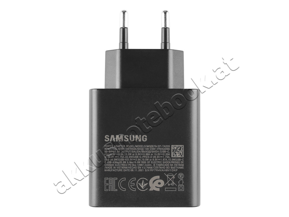 Original 35W USB-C Samsung Galaxy Tab S4 SM-T835 Netzteil Ladegerät