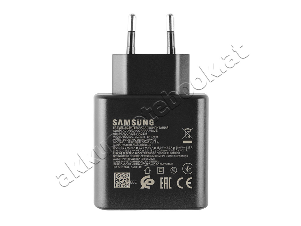 Original 45W Samsung Galaxy Book2 360 NP730QED-KA3UK Netzteil Ladegerät