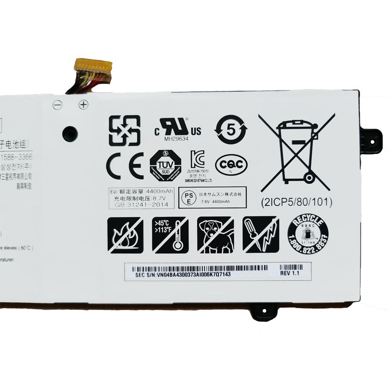 Original 7.6V 4400mAh 33Wh Akku für Samsung NT500R3W-KD5S