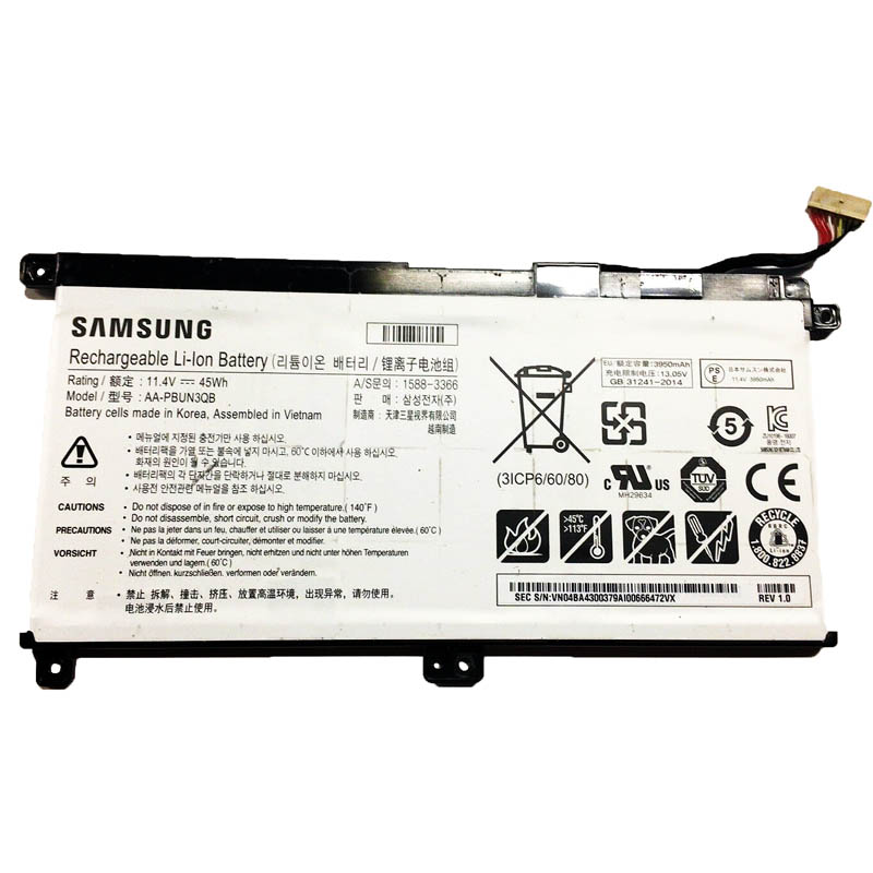 Original 11.4V 3950mAh 45Wh Akku für Samsung AA-PBUN3QB