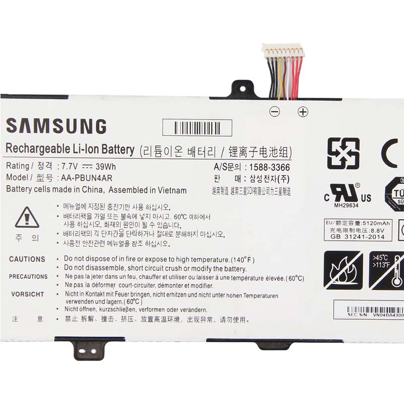 Original 5120mAh 39Wh Samsung NT901X5L-K203A Akku