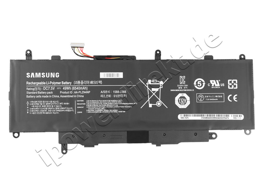 Original 6540mah Samsung AA-PLZN4NP BA43-00352A CS-SXE700NB Akku