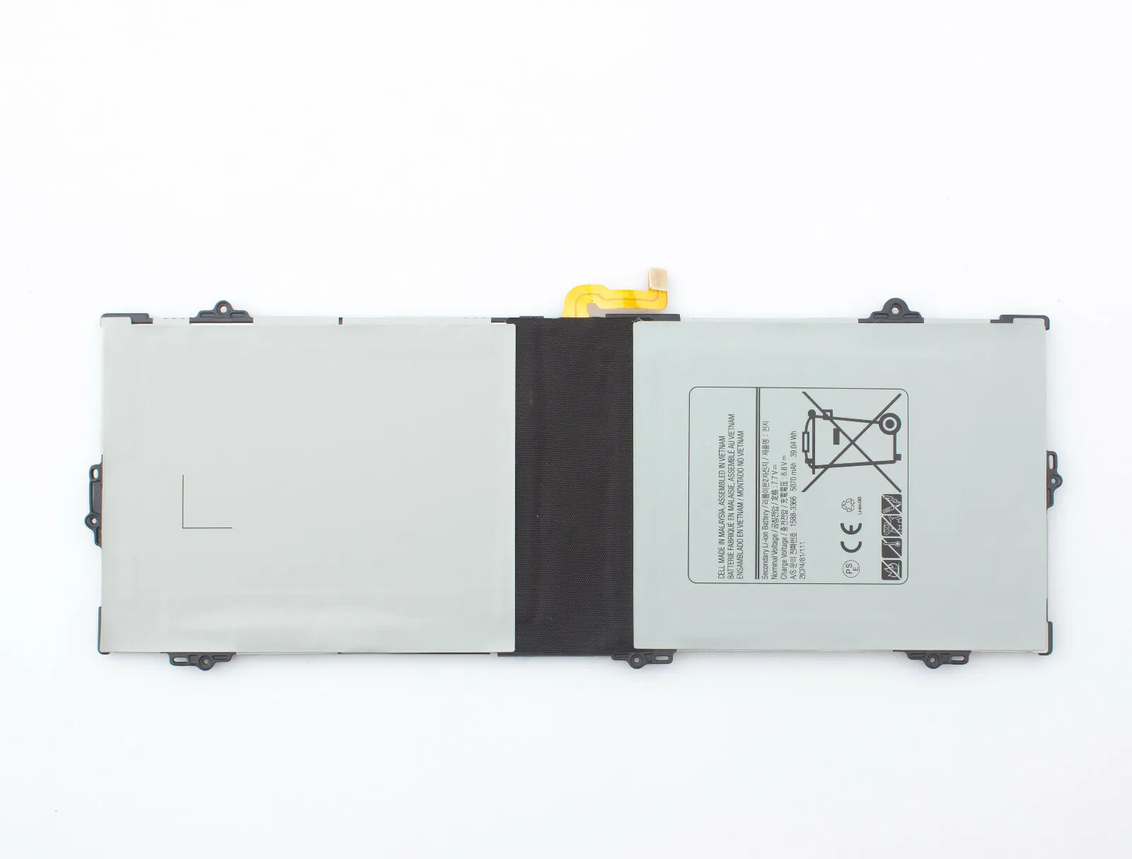 5070mAh 39.04Wh Samsung Galaxy Book 12.0 12" SM-W720V Series Akku