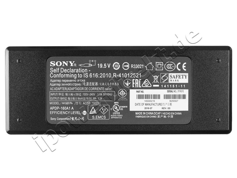 101w Sony KDL-55W805C KDL55W805C Netzteil Ladegerät