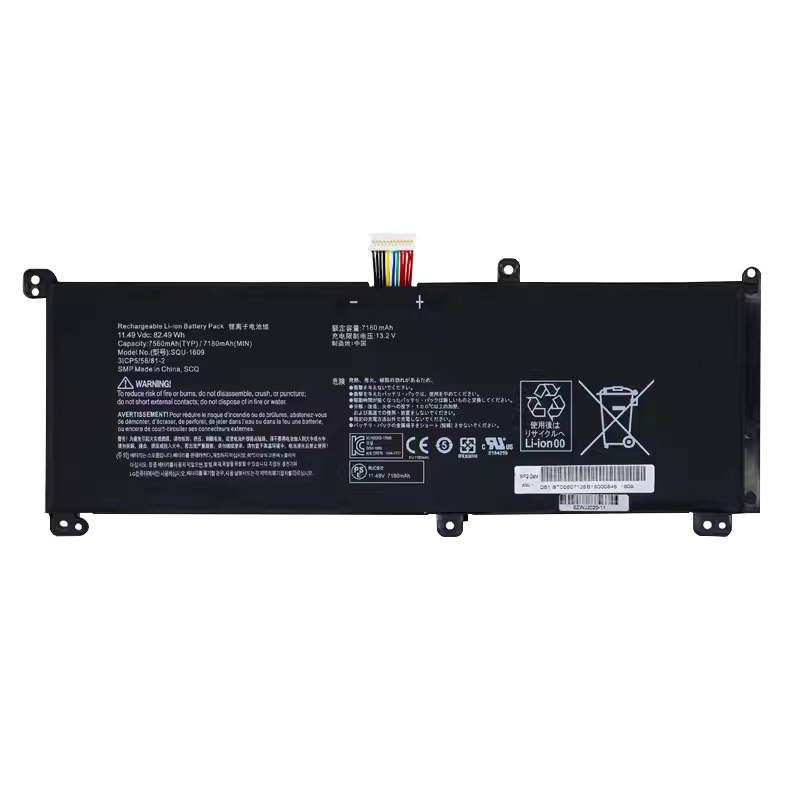 7180mAh 82.49Wh 6-Zellen Hasee SQU-1710 Akku