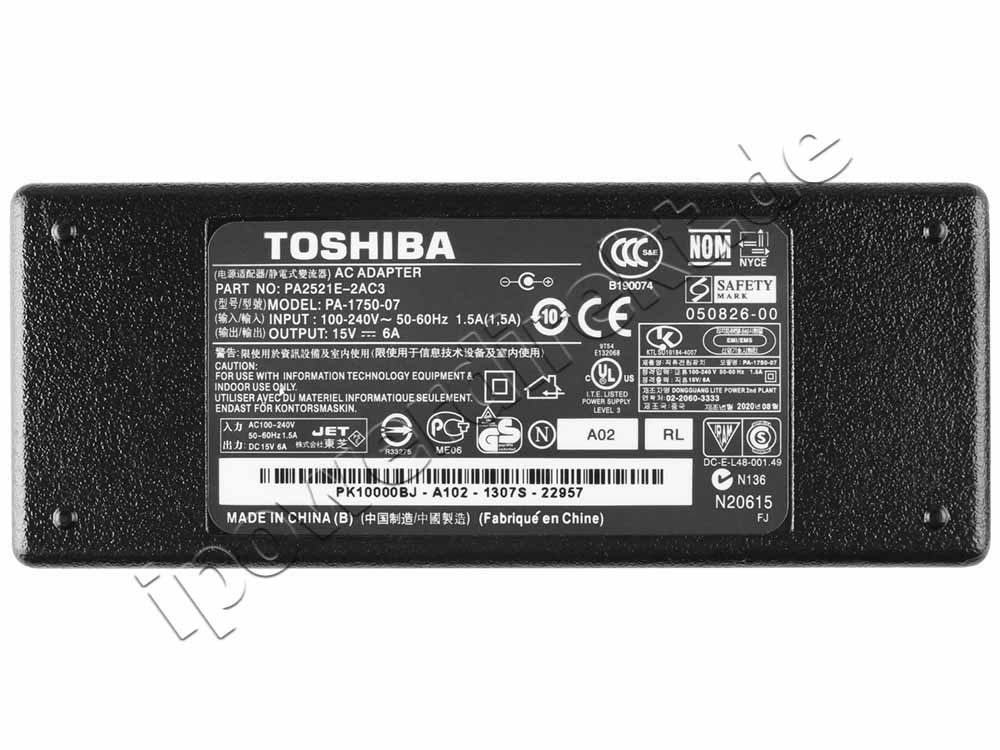 Original 15V 6A Netzteil Toshiba G71C0006Q210 + Frei Kabel