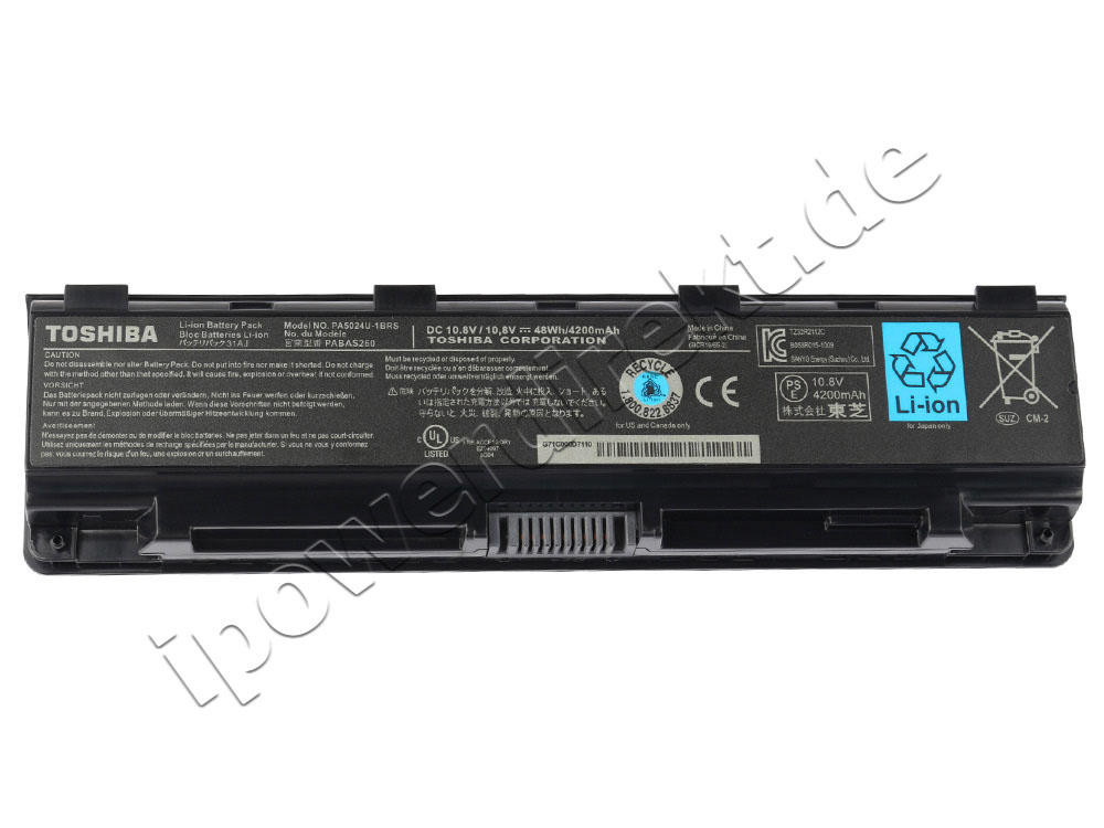 Original 6 Zellen Toshiba Satellite Pro L845 L845D L850 Akku