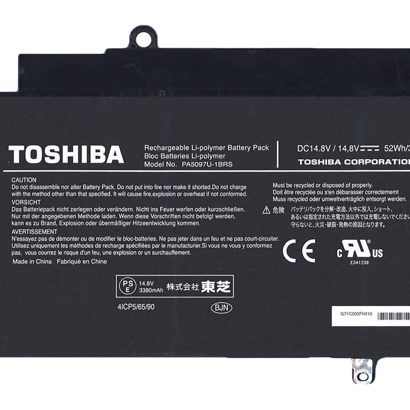 Original 3380mAh 52Wh 4-Zellen Toshiba PA5097U Akku