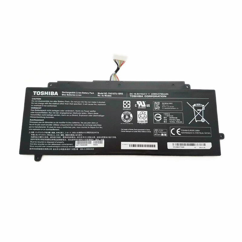 Original 3760mAh 43Wh 6-Zellen Toshiba PA5187U-1BRS Akku