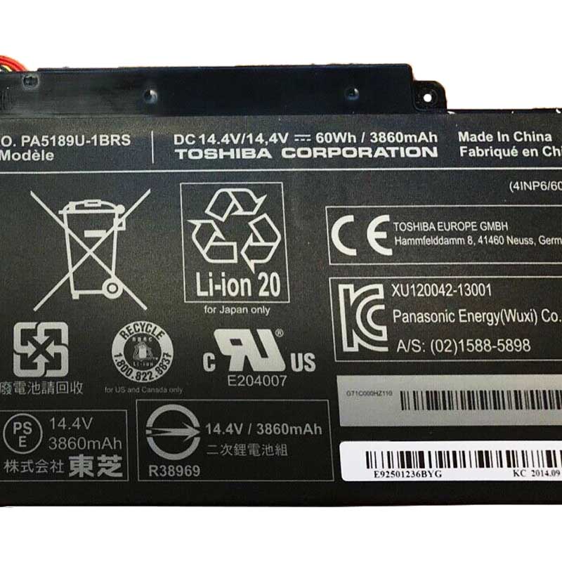 Original 3860mAh 60Wh 4-Zellen Toshiba Satellite Radius P55W-B5220 Akku