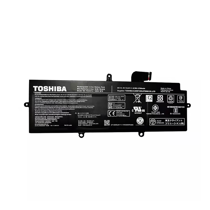 Original 2700mAh 42Wh 4-Zellen Toshiba Dynabook Tecra A30-G Akku