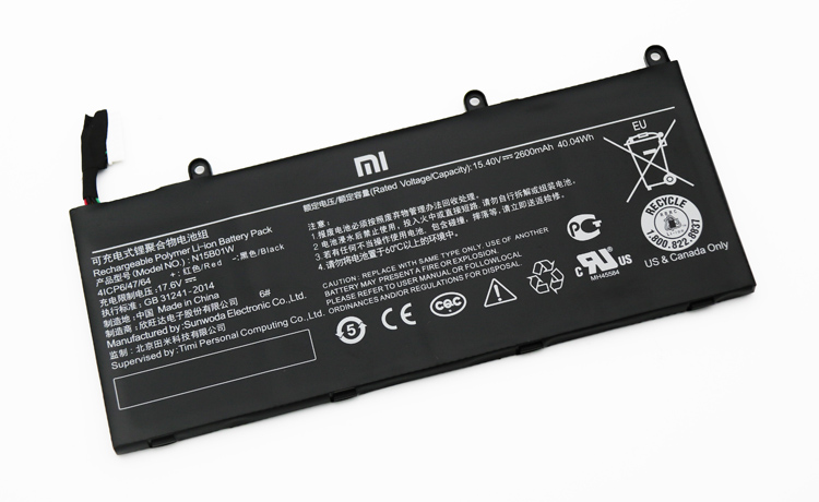 Original 2600mAh 40Wh 4 Zellen Akku Xiaomi MI Ruby 15.6