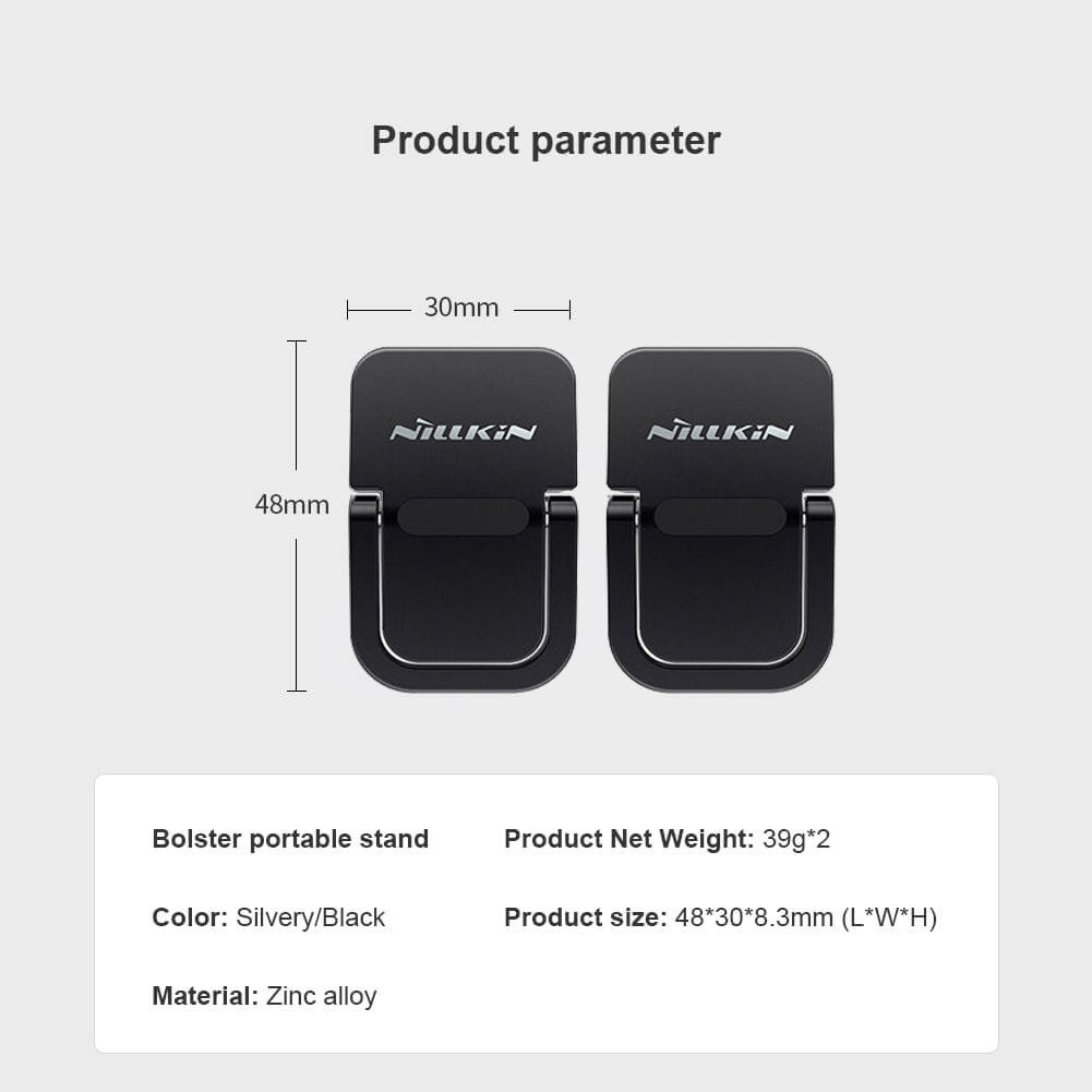 Nillkin Laptopständer unterstützt tragbaren Ständer aus Zinklegierung für kreativen Ständer geeignet für Laptop Apple MacBook Air 13 Zoll M1 2020 Schwarz