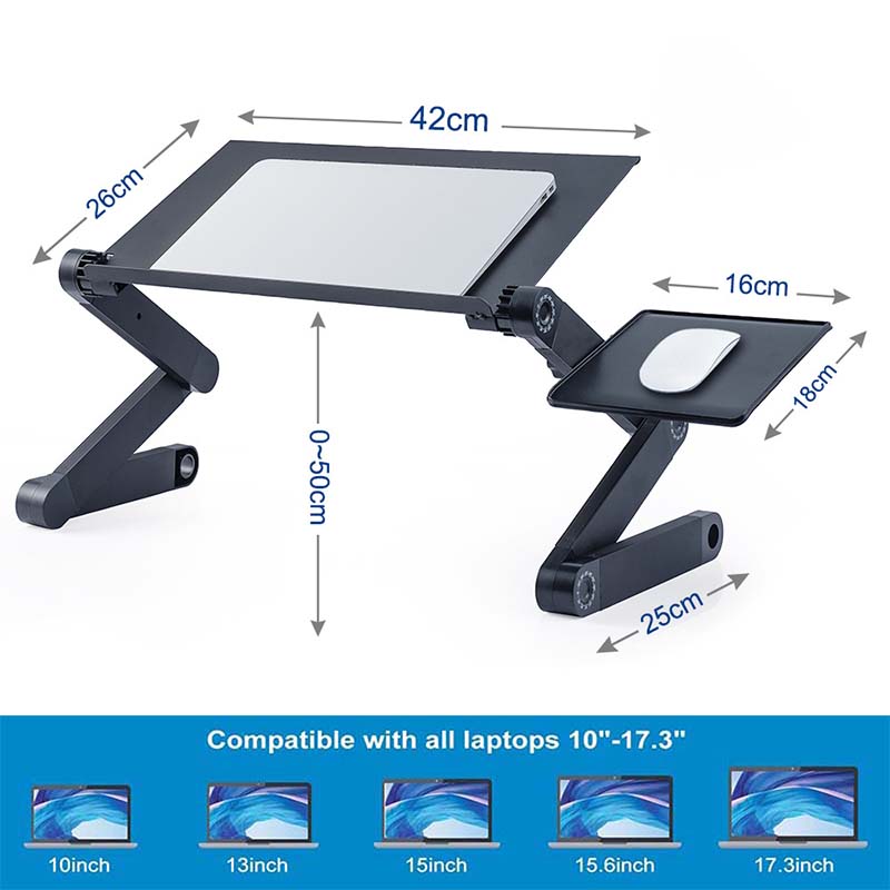 Schneller und bequemer Laptophalter zur Wärmeableitung für Lenovo 11.6" to 17.3" Schwarz