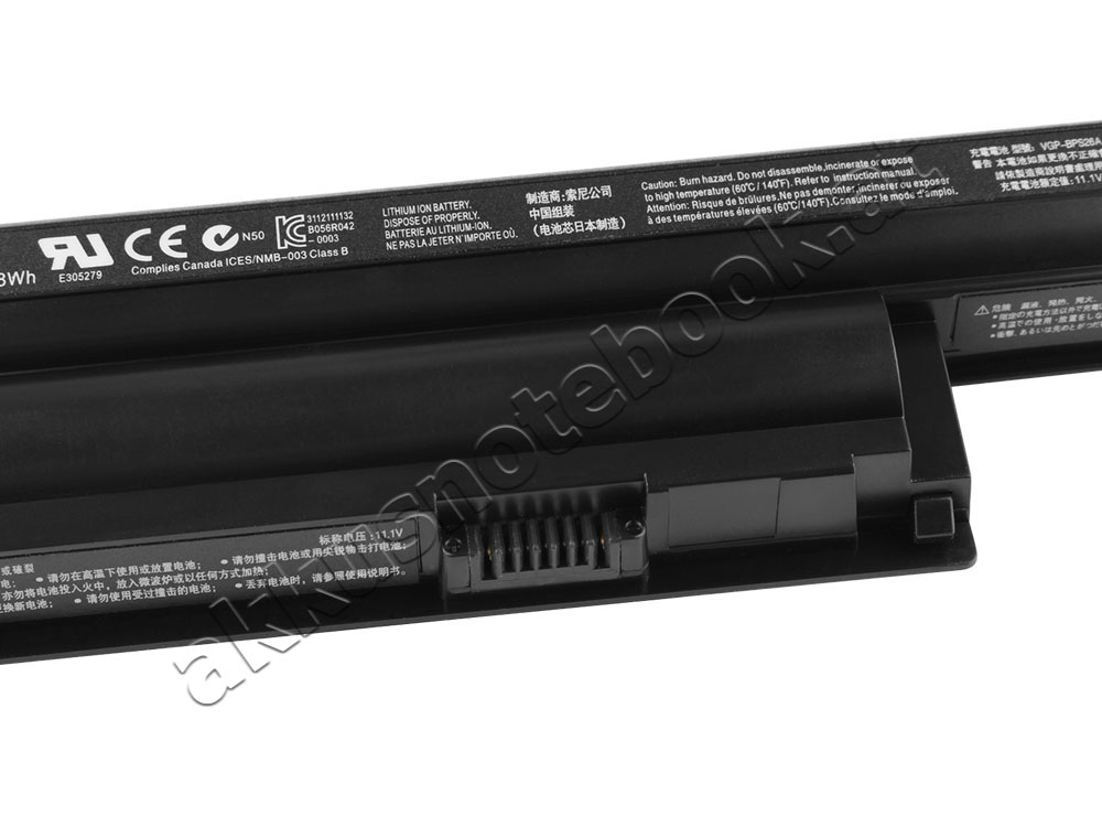 6 Zellen Sony Vaio SVE17122CXB SVE1711R1EB.CEK Akku